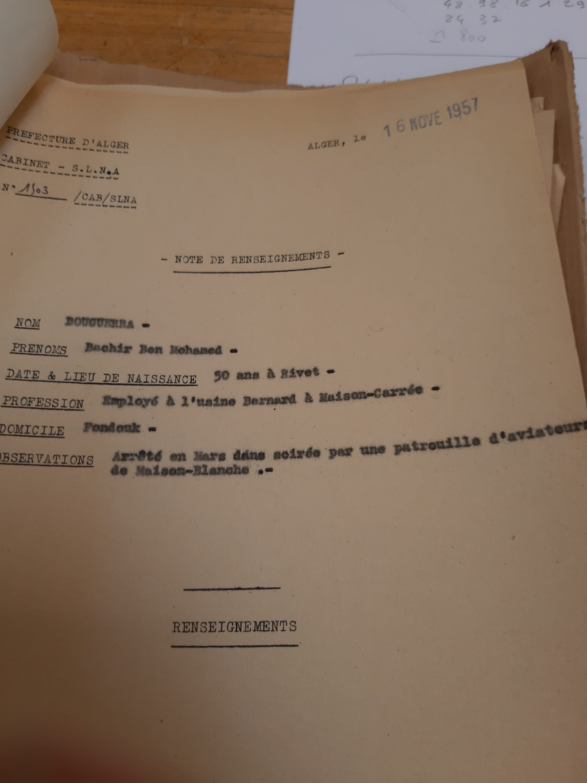 BOUGUERRA Bachir Alger 1957 Des Maurice Audin Par Milliers BOUGUERRA Bachir Alger 1957 Des Maurice Audin Par Milliers